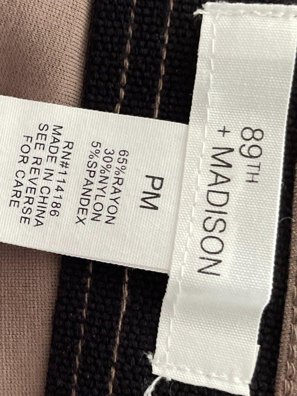 89th + Madison Petite Brown Pants - Picture 3 of 3